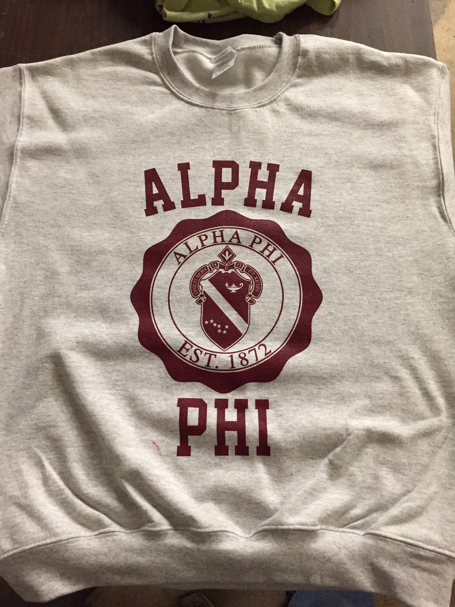 IVY LEAGUE Crest Sweatshirt – AmericanGreekCo.com