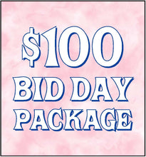 Load image into Gallery viewer, $100 Bid Day Package