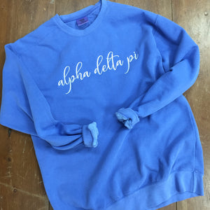 "FABULOUS" embroidered sweatshirt - Blue