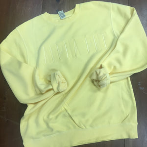 Alpha Phi Monogram Sweatshirt - Yellow