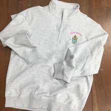 Load image into Gallery viewer, 1/4 Zip Crest Sweatshirt