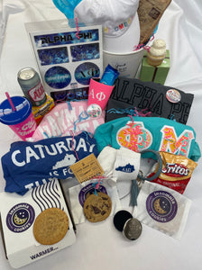 Just some of the items, included in this Bid Day package.  As merchandise arrives, photos will be updated for each package.