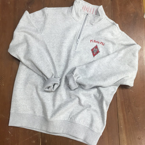 1/4 Zip Crest Sweatshirt