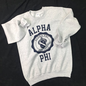 Alpha Phi IVY LEAGUE Crest Sweatshirt