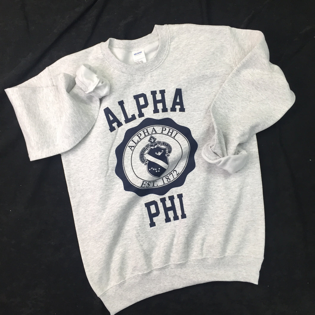 Alpha Phi IVY LEAGUE Crest Sweatshirt